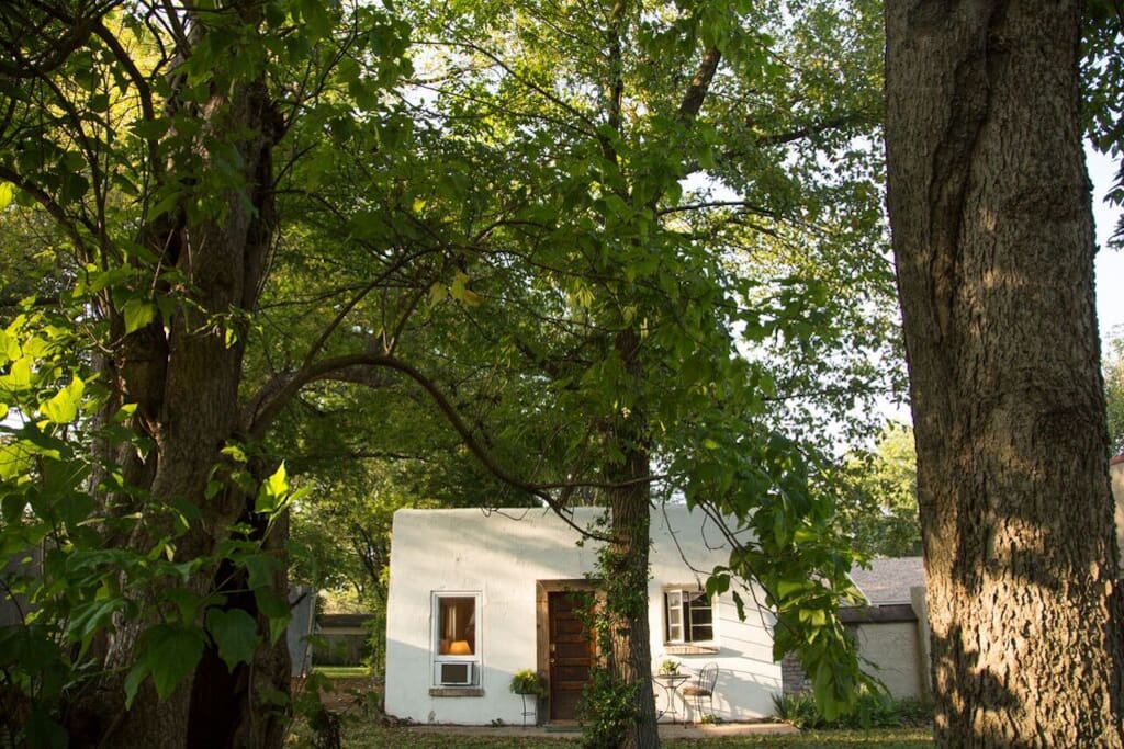 There are many lovely mature trees on the property.