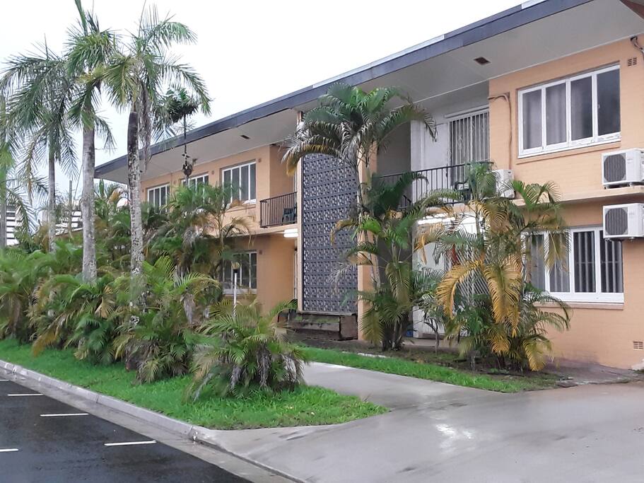 Outside building