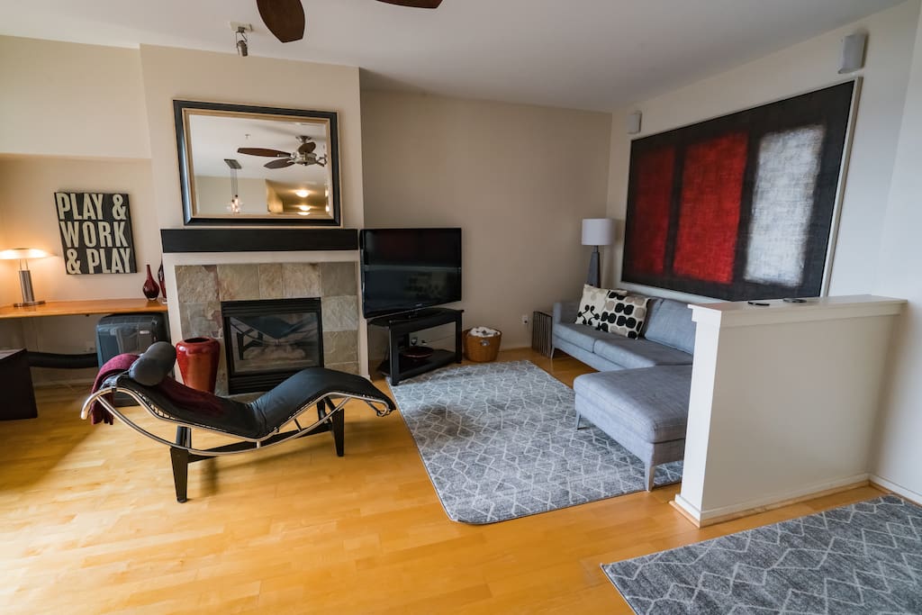 Main living space with lots of seating area.