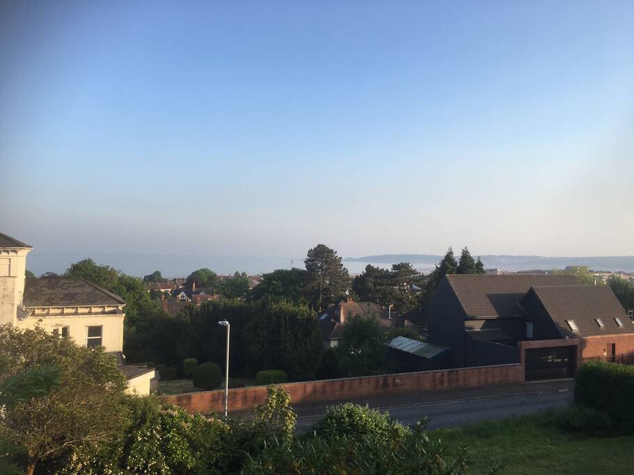 The view from the front of the house