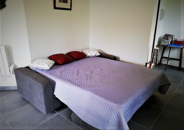 Sofa na faraja kubwa iliyojitokeza
