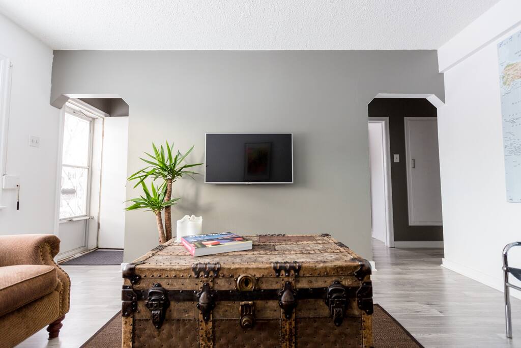 42" LED Flat Screen TV to watch movies or your favorite TV series on.