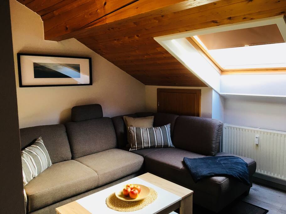 Wohnzimmer mit Schlafcouch