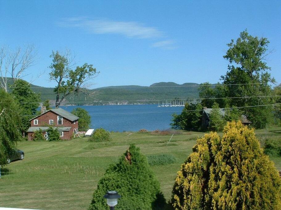Mountains are on the other side of the Bay