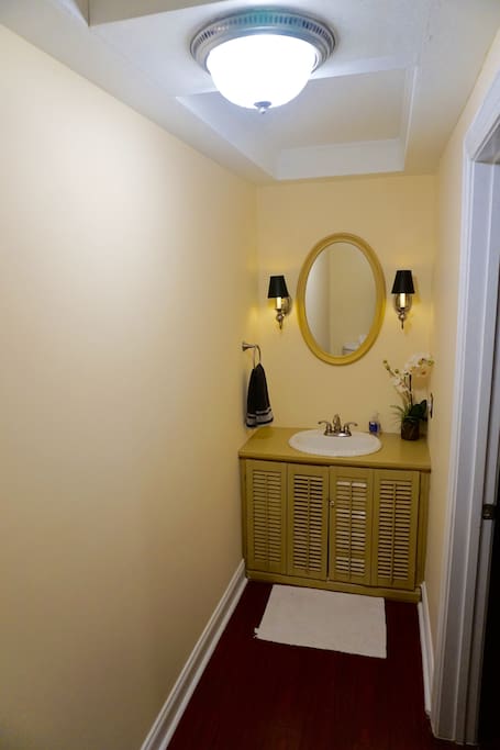 Your Private Half Bath ensuite