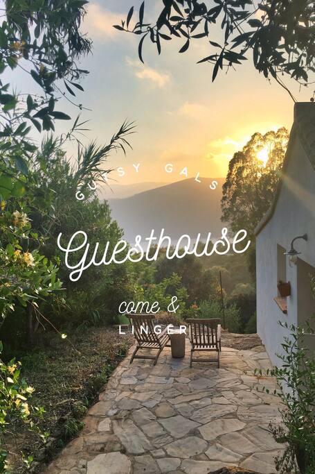 Sunset at the guesthouse