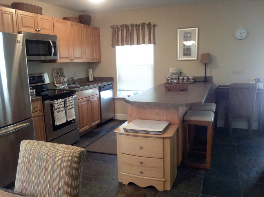 Modern Kitchen Stainless Appliances Fully Equipped