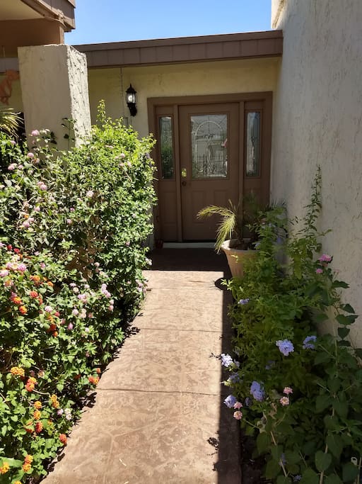 Front sidewalk to entry door