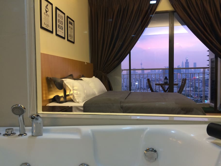 KLCC view from jacuzzi