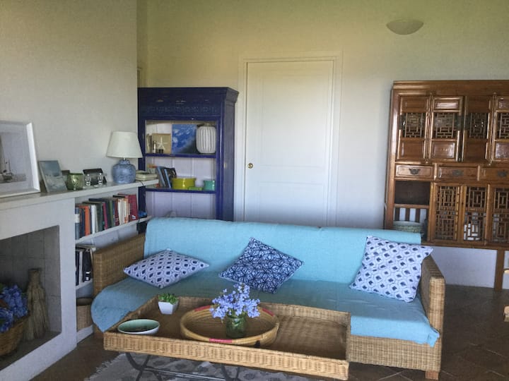 La sala de estar con muebles indios y chinos/ saliendo de Roma con muebles de la India y China