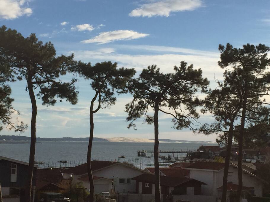 Vue toit terrasse sur Dune du Pyla