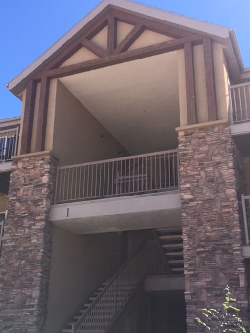 Front of our building. Building 1.