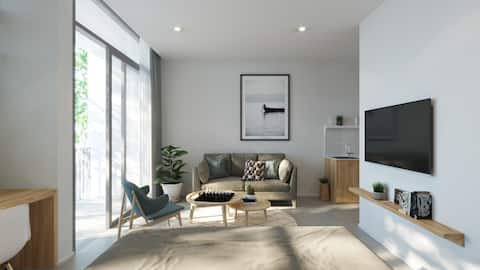 1BR/balcony/Airport shuttle/Hanriver&dragon bridge