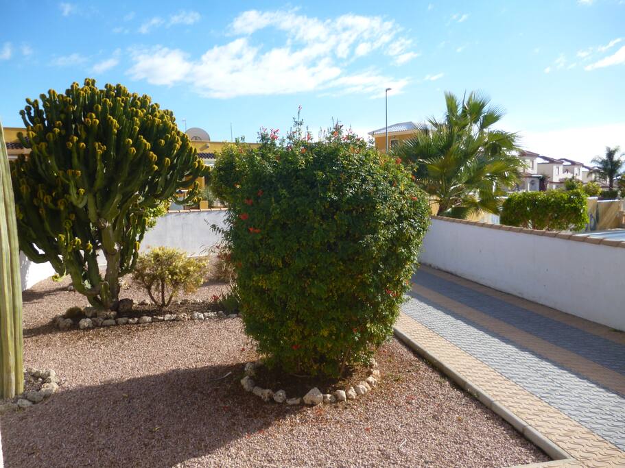 Large front garden with off road parking for two vehicles.