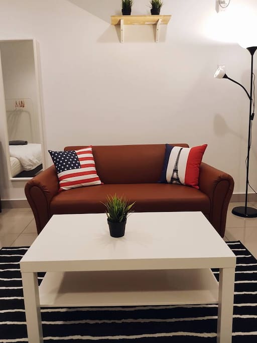 Comfortable Sofa with Stylish Pillow