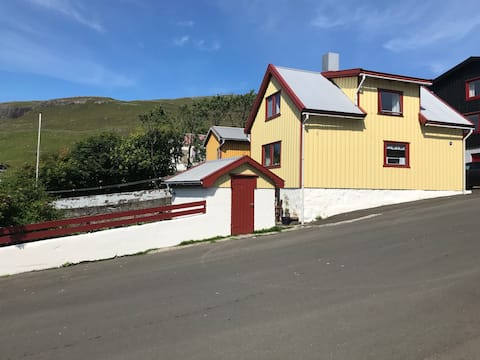 Cozy old house 15m walk from airport .Free parking