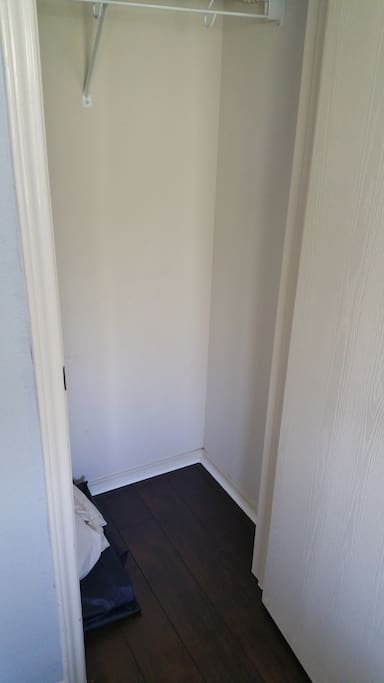 Closet available for storage
