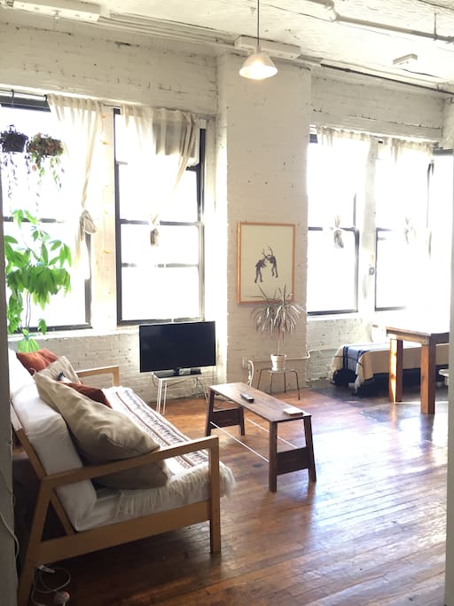 4 Huge windows that let all the light in!