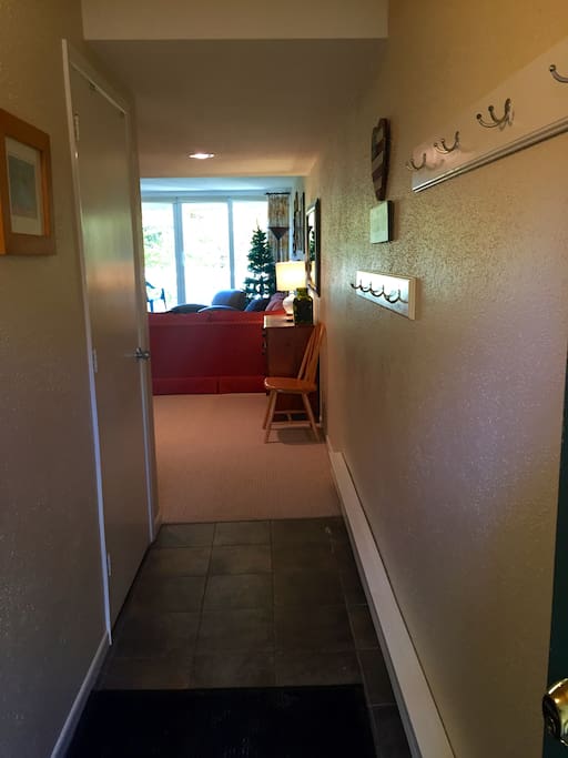 Entry Way with hooks and closet
