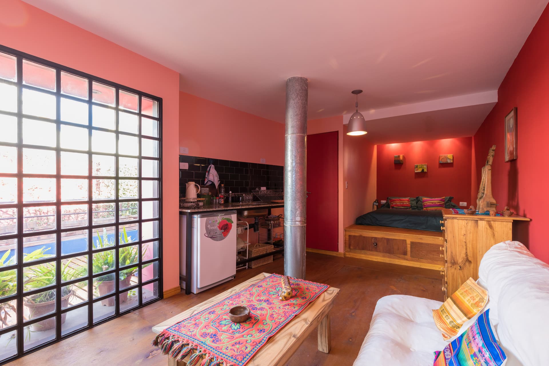 Apartamento de 1 quarto em casa antiga com terraço em Caballito