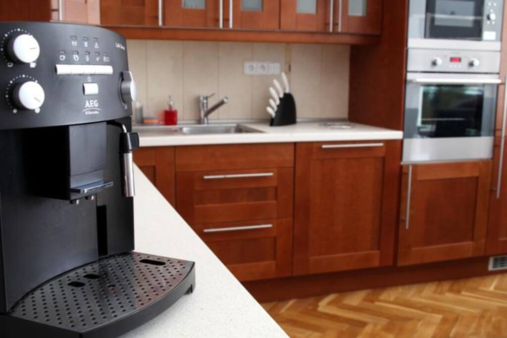 coffee maker in kitchen