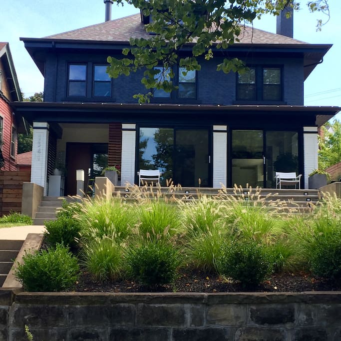 This is the house which is actually a 4 unit building and a carriage house. Road to the sun is the entire second floor with its own front and back entrances.