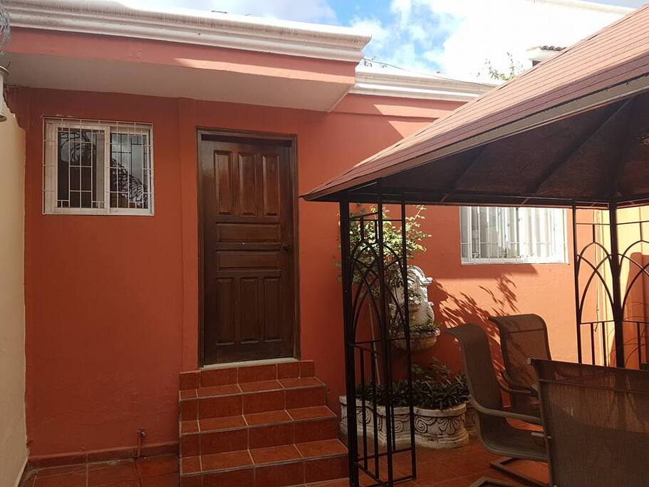 This apartment is on the ground floor