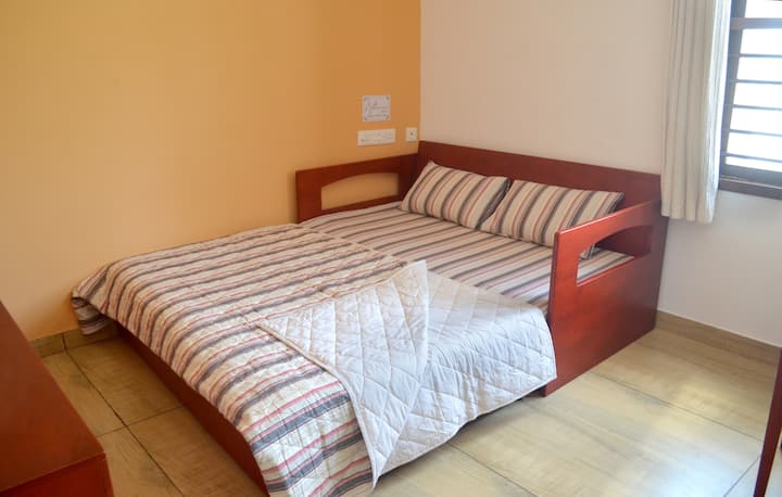 King-size sofa bed in the living room