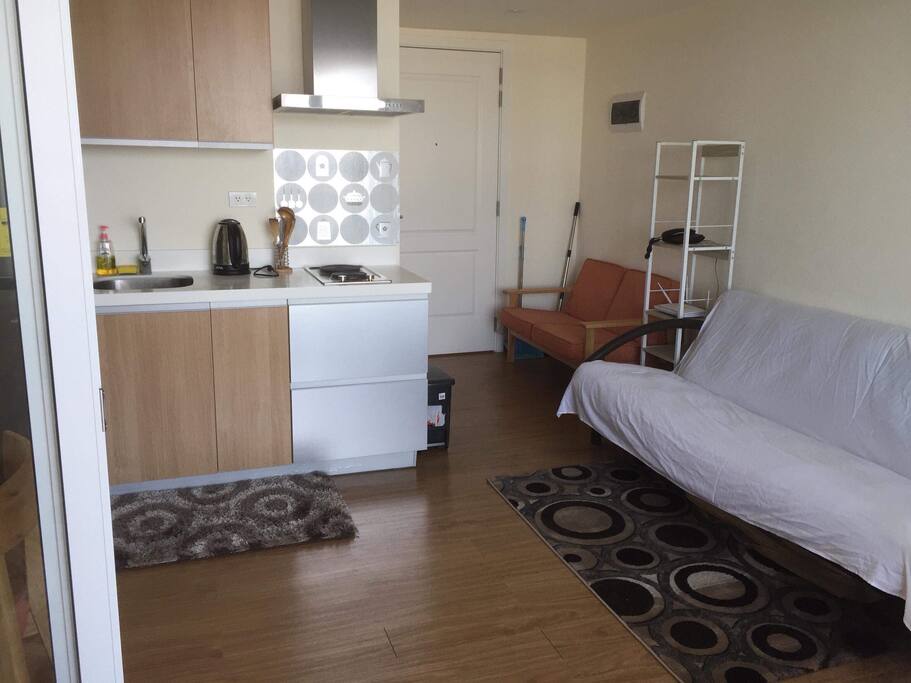 Kitchen and living room