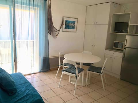 Successful Airbnb property: The horizon: apartment facing the Marseillan-plage sea in Marseillan