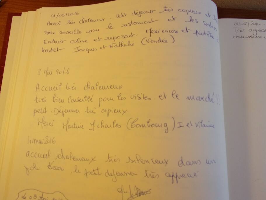 Le livre d'or.