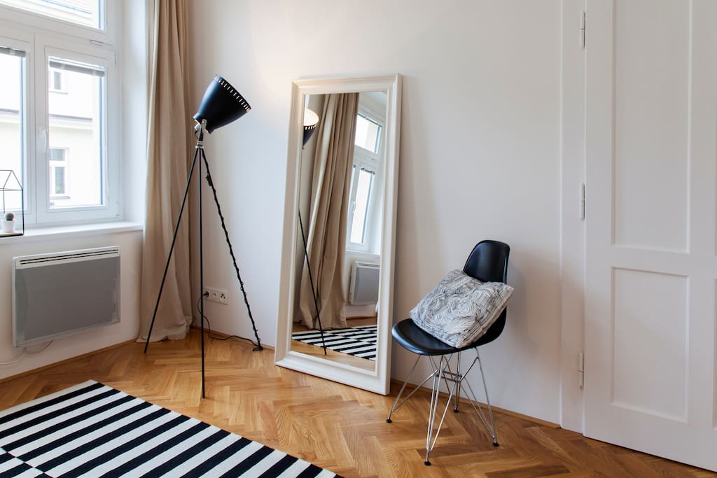 Get dressed and ready for the night life in Prague. Large mirror will help you to look fabulous :-)