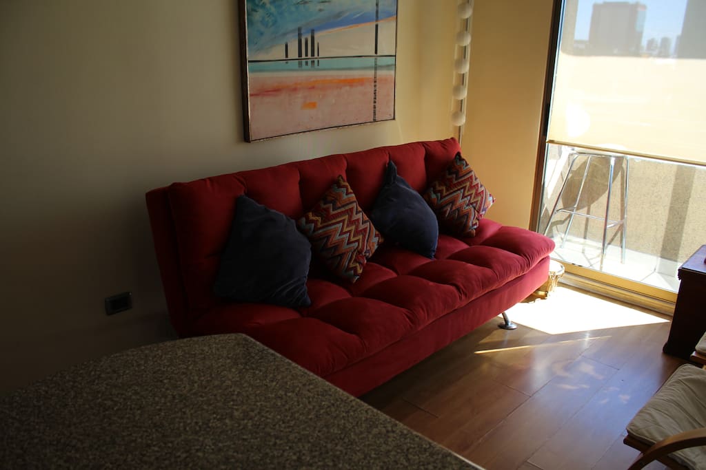 new futon of square and average, very comfortable