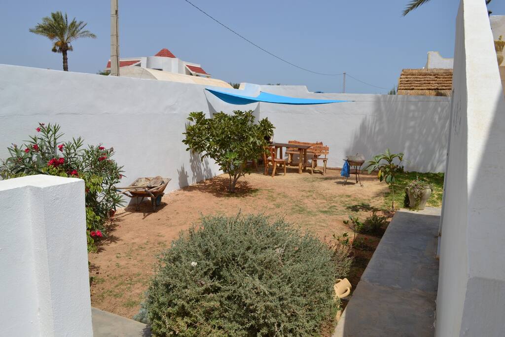 vue de la terrasse de la cuisine