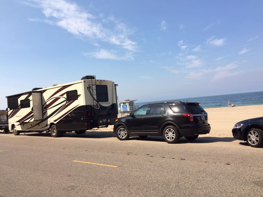 Enjoy the beach with this RV
