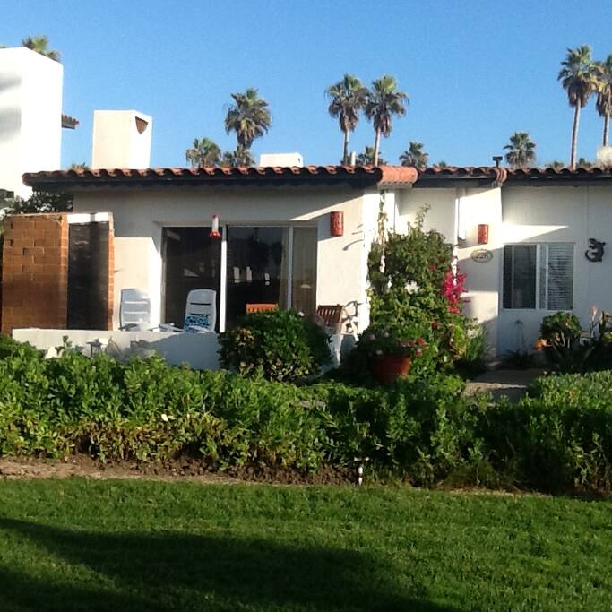 Front of casita, welcome