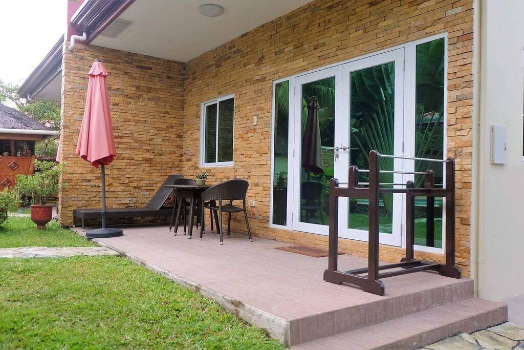 Outdoor patio great for relaxation.