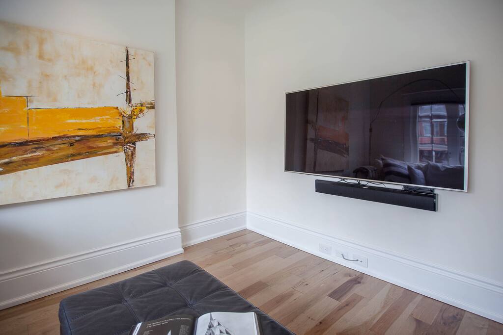 65" smart TV with Netflix.