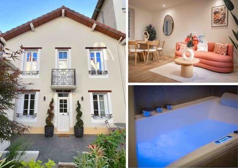 Villa La Roseraie - spa bath - garden