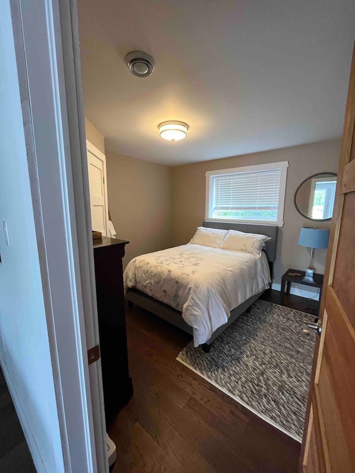 Double bed, downstairs bedroom 1 of 2.
