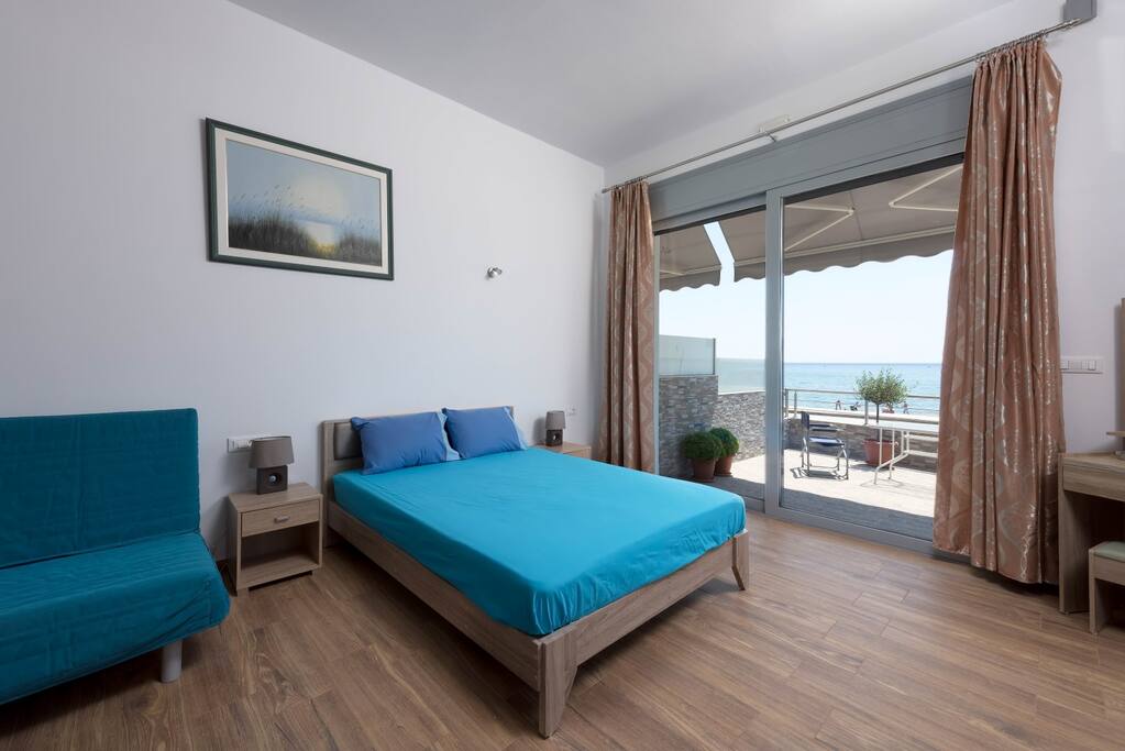 Double bed plus sofa