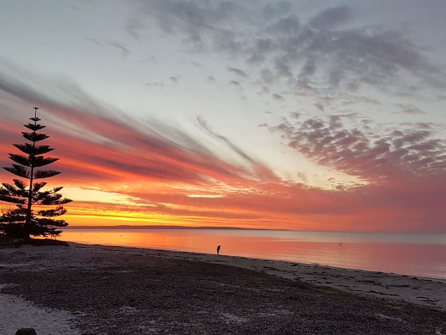 September 2017..Sunset from Kings St Carpark looking towards Dunsborough..