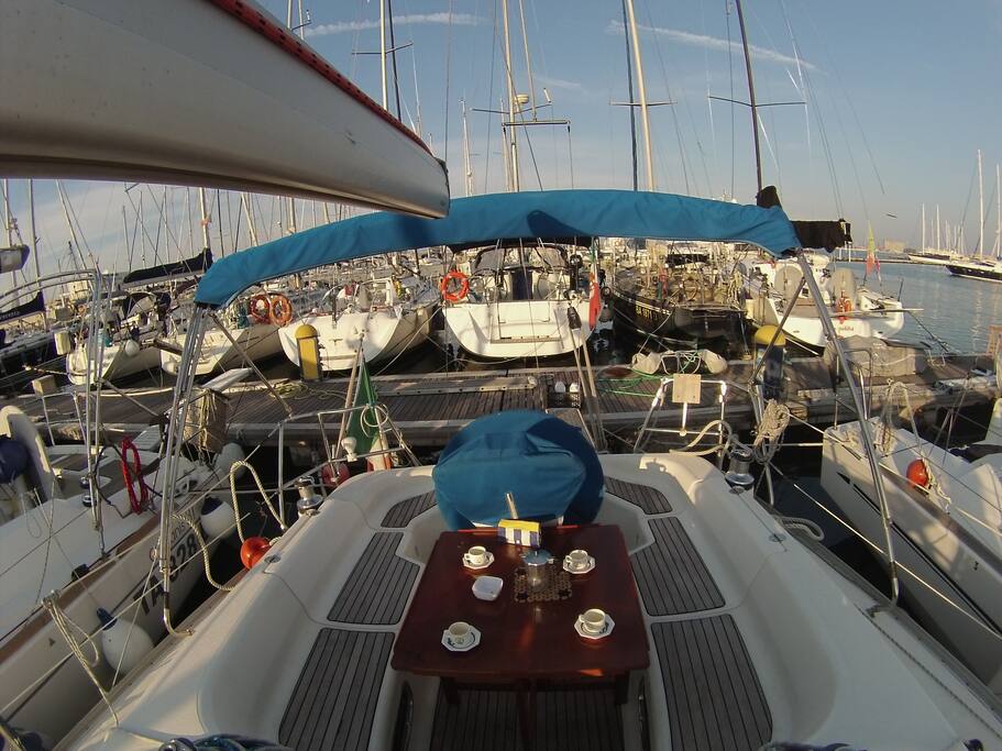 Outdoor area at the stern