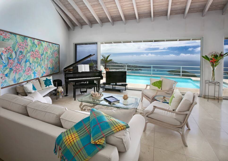 Find inspiration in the original artwork by local artists and island elegance