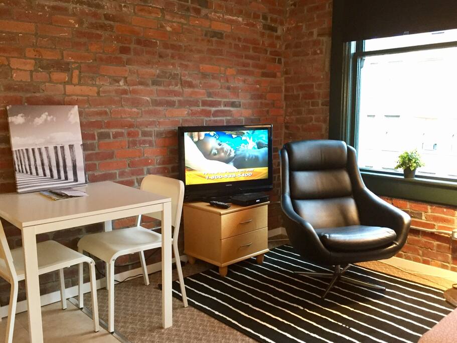 Newly converted suite from warehouse building.