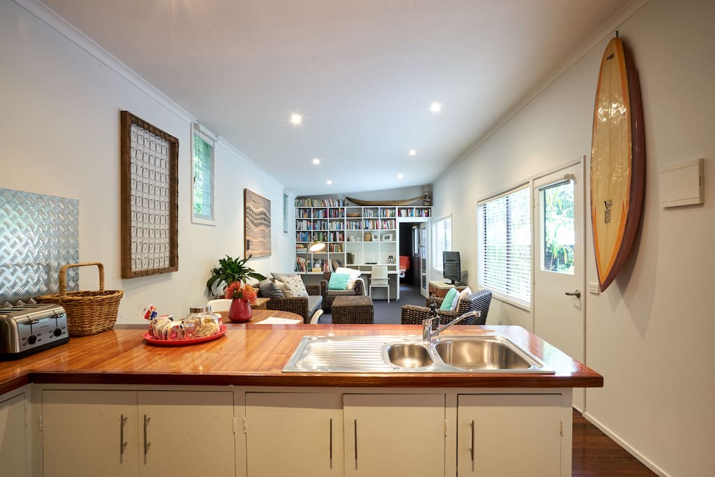 Light filled living space.
