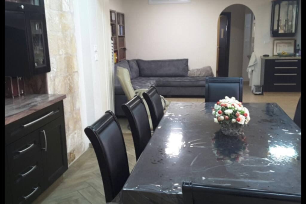 Attached dining and living room provide guests with extra flexibility