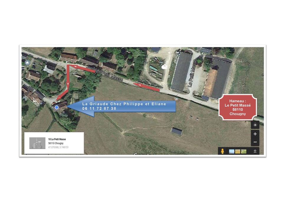 Petit plan et coordonnées GPS