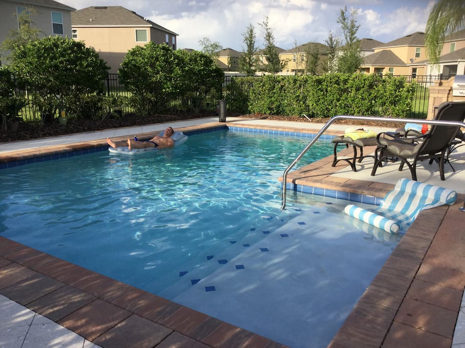 Relax in the private 10,000+ gal pool