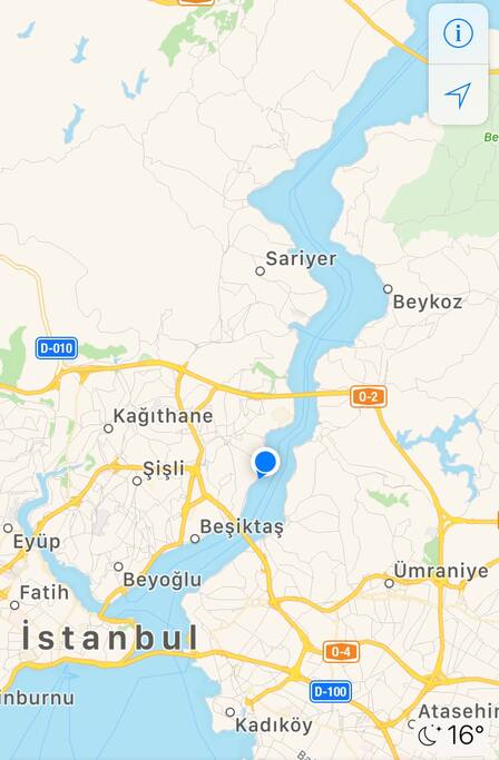 Arnavutköy mavi noktada bulunmaktadır.